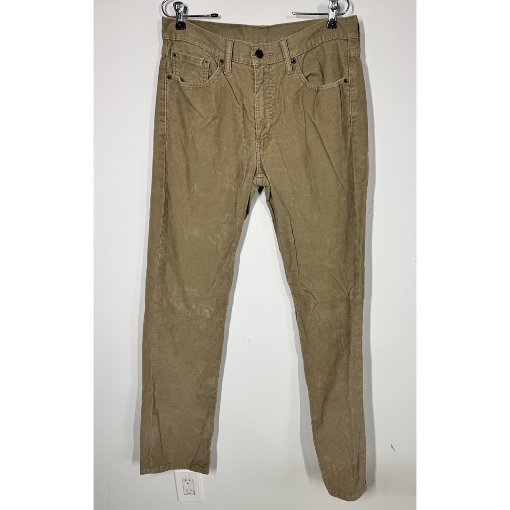 VTG Levi's Tan Corduroy Jeans Men's 33x34 Straight Leg Pants Y2K Classic Grunge